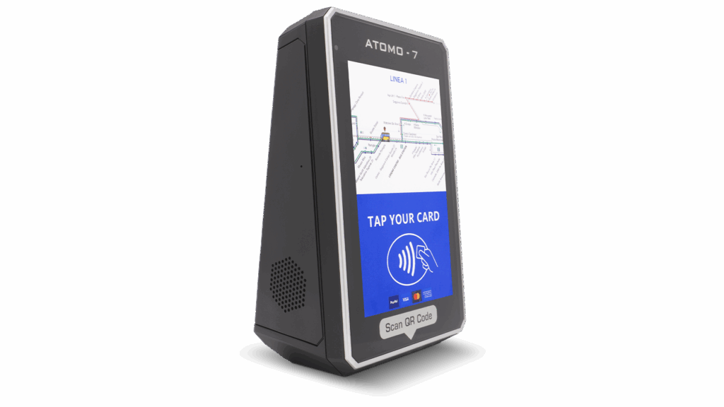digitax atomo 7 smart ticketing validator left view