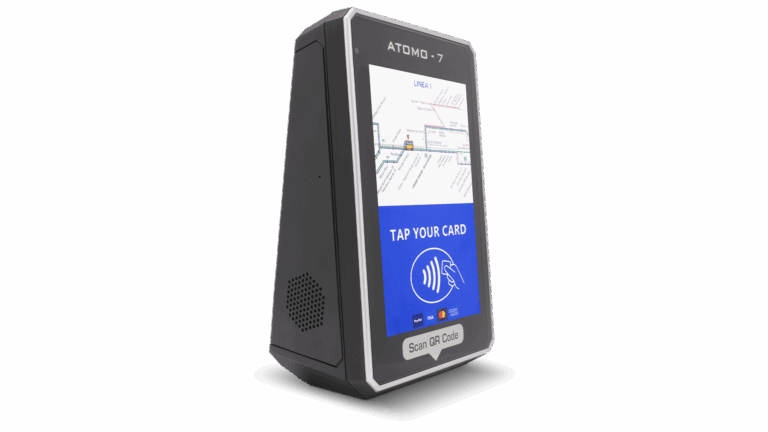 digitax atomo 7 smart ticketing validator left view