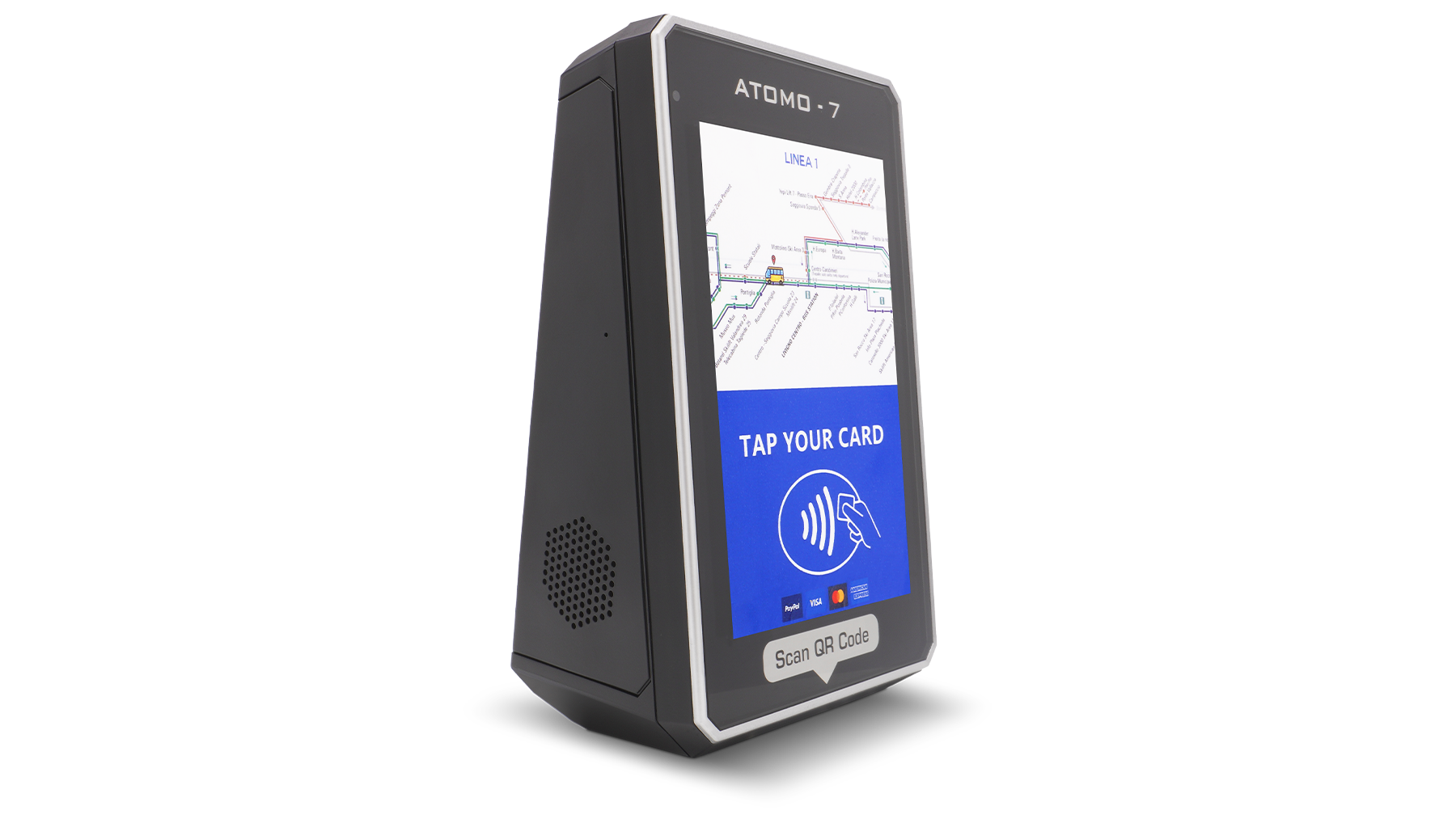 digitax atomo 7 smart ticketing validator left view
