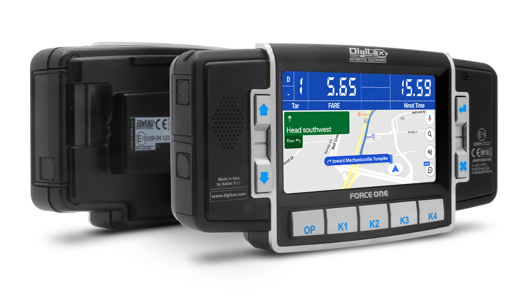 digitax force one navigator mobile data terminal with gps and touchscreen for fleet management